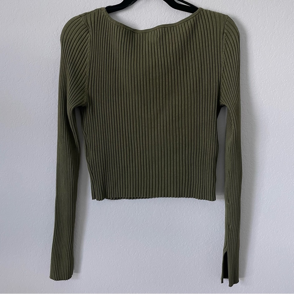 H&M Rib-Knit Boat-Neck Top - Picture 2 of 5